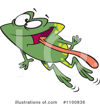 Royalty-Free (RF) Frog Clipart Illustration by toonaday - Stock Sample #1100836