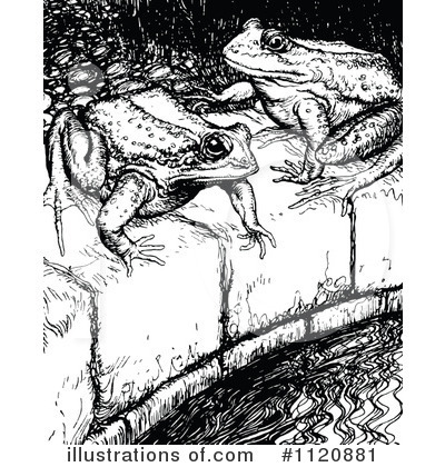 Royalty-Free (RF) Frog Clipart Illustration by Prawny Vintage - Stock Sample #1120881