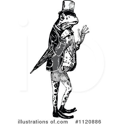 Royalty-Free (RF) Frog Clipart Illustration by Prawny Vintage - Stock Sample #1120886