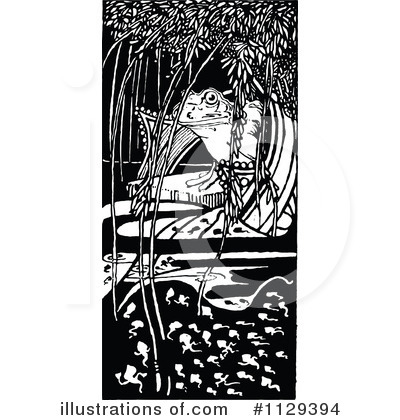 Royalty-Free (RF) Frog Clipart Illustration by Prawny Vintage - Stock Sample #1129394