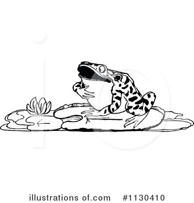 Royalty-Free (RF) Frog Clipart Illustration by Prawny Vintage - Stock Sample #1130410