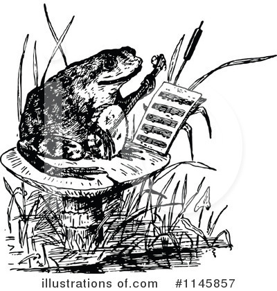 Royalty-Free (RF) Frog Clipart Illustration by Prawny Vintage - Stock Sample #1145857