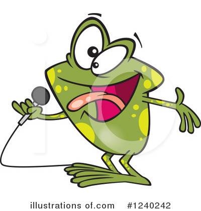 Royalty-Free (RF) Frog Clipart Illustration by toonaday - Stock Sample #1240242