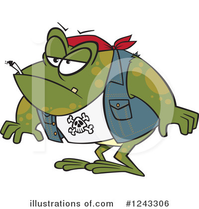 Royalty-Free (RF) Frog Clipart Illustration by toonaday - Stock Sample #1243306