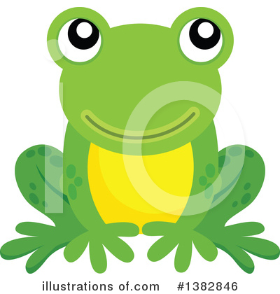 Royalty-Free (RF) Frog Clipart Illustration by visekart - Stock Sample #1382846