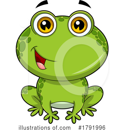 Royalty-Free (RF) Frog Clipart Illustration by Hit Toon - Stock Sample #1791996