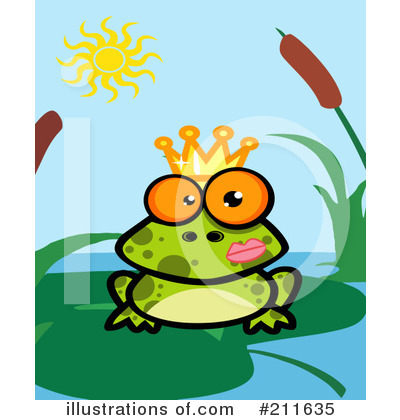 Royalty-Free (RF) Frog Clipart Illustration by Hit Toon - Stock Sample #211635
