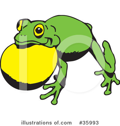 Royalty-Free (RF) Frog Clipart Illustration by Dennis Holmes Designs - Stock Sample #35993
