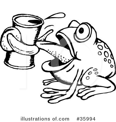 Royalty-Free (RF) Frog Clipart Illustration by Dennis Holmes Designs - Stock Sample #35994