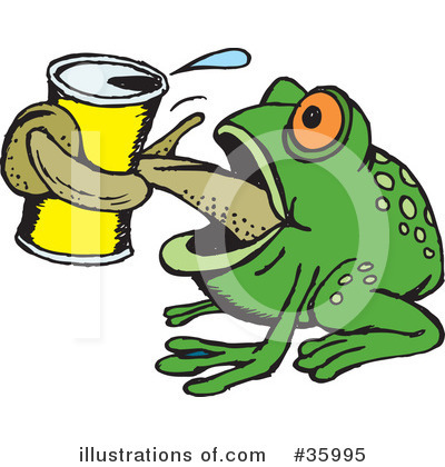 Royalty-Free (RF) Frog Clipart Illustration by Dennis Holmes Designs - Stock Sample #35995