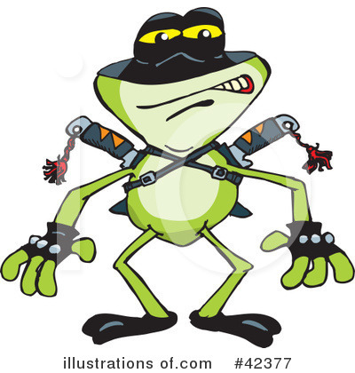 Royalty-Free (RF) Frog Clipart Illustration by Dennis Holmes Designs - Stock Sample #42377