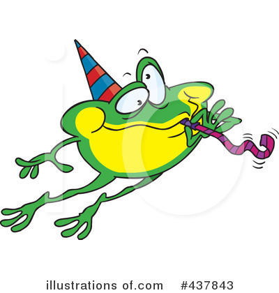 Royalty-Free (RF) Frog Clipart Illustration by toonaday - Stock Sample #437843