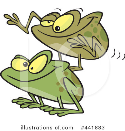 Royalty-Free (RF) Frog Clipart Illustration by toonaday - Stock Sample #441883