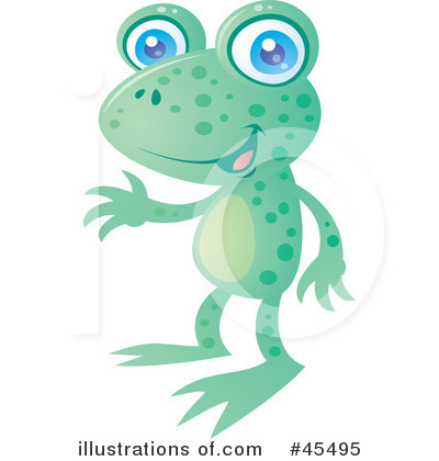 Royalty-Free (RF) Frog Clipart Illustration by John Schwegel - Stock Sample #45495