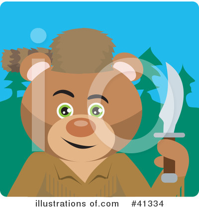 Bear Character Clipart #41334 by Dennis Holmes Designs