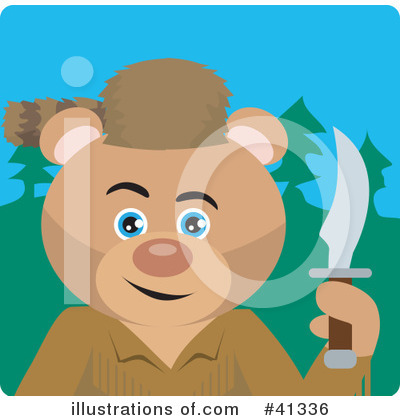 Bear Character Clipart #41336 by Dennis Holmes Designs