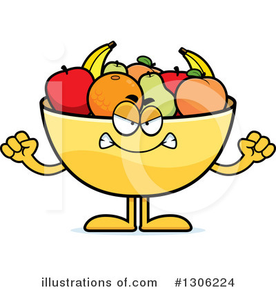 Fruit Bowl Clipart #1306219 - Illustration by Cory Thoman