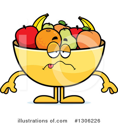 Fruit Bowl Clipart #1306225 - Illustration by Cory Thoman