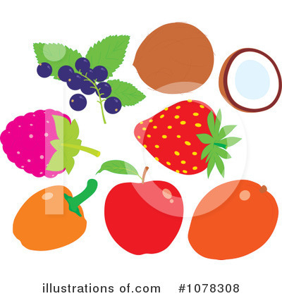 Royalty-Free (RF) Fruit Clipart Illustration by Alex Bannykh - Stock Sample #1078308