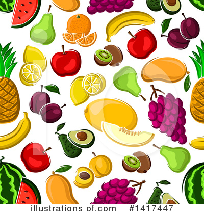 Royalty-Free (RF) Fruit Clipart Illustration by Vector Tradition SM - Stock Sample #1417447