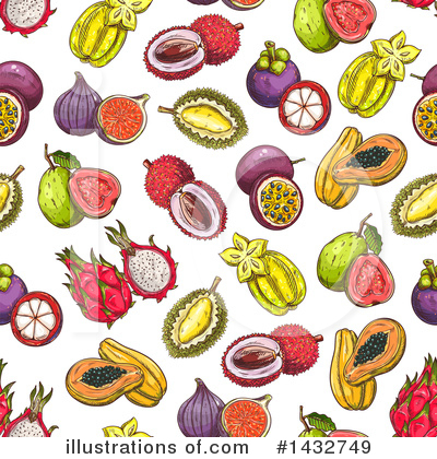 Dragon Fruit Clipart #1432749 by Vector Tradition SM