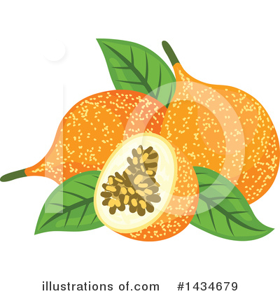 Passion Fruit Clipart #1434679 by Vector Tradition SM