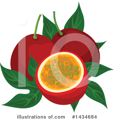 Passion Fruit Clipart #1434684 by Vector Tradition SM