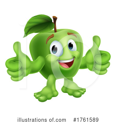Green Apple Clipart #1761589 by AtStockIllustration