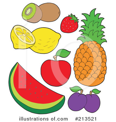 Royalty-Free (RF) Fruit Clipart Illustration by visekart - Stock Sample #213521