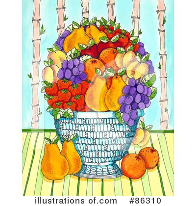 Royalty-Free (RF) Fruit Clipart Illustration by Maria Bell - Stock Sample #86310