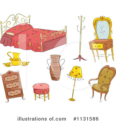 Royalty-Free (RF) Furniture Clipart Illustration by BNP Design Studio - Stock Sample #1131586