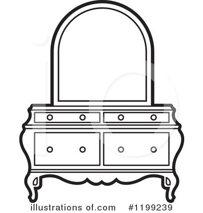 Dresser Clipart #1199239 by Lal Perera