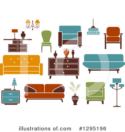 Royalty-Free (RF) Furniture Clipart Illustration by Vector Tradition SM - Stock Sample #1295196