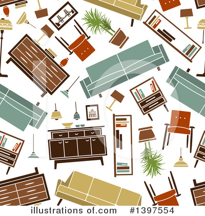 Royalty-Free (RF) Furniture Clipart Illustration by Vector Tradition SM - Stock Sample #1397554