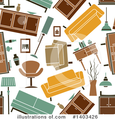 Royalty-Free (RF) Furniture Clipart Illustration by Vector Tradition SM - Stock Sample #1403426