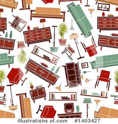 Royalty-Free (RF) Furniture Clipart Illustration by Vector Tradition SM - Stock Sample #1403427