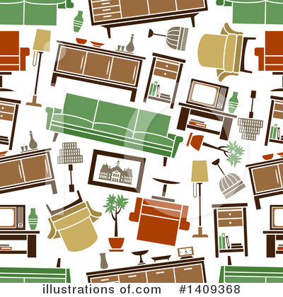 Royalty-Free (RF) Furniture Clipart Illustration by Vector Tradition SM - Stock Sample #1409368