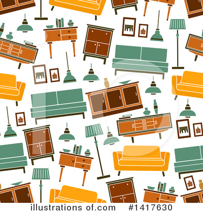 Royalty-Free (RF) Furniture Clipart Illustration by Vector Tradition SM - Stock Sample #1417630