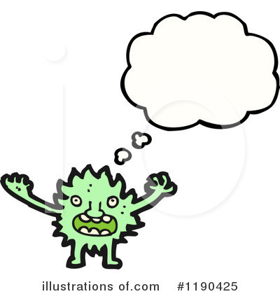 Royalty-Free (RF) Furry Monster Clipart Illustration by lineartestpilot - Stock Sample #1190425