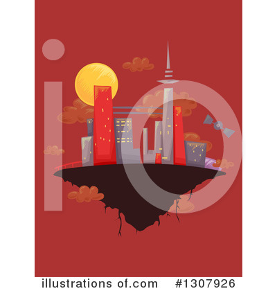 Floating Island Clipart #1307926 by BNP Design Studio