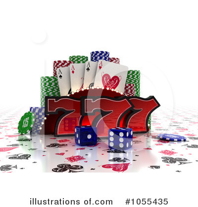 Poker Chips Clipart #1055435 by stockillustrations