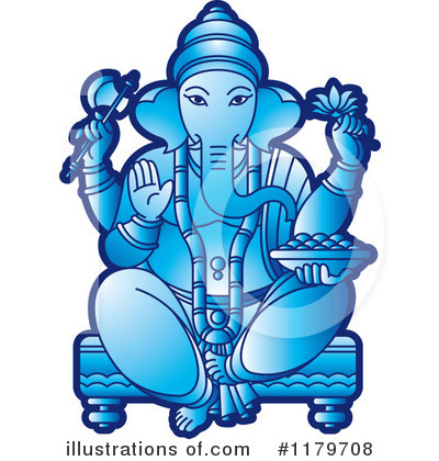 Royalty-Free (RF) Ganesha Clipart Illustration by Lal Perera - Stock Sample #1179708