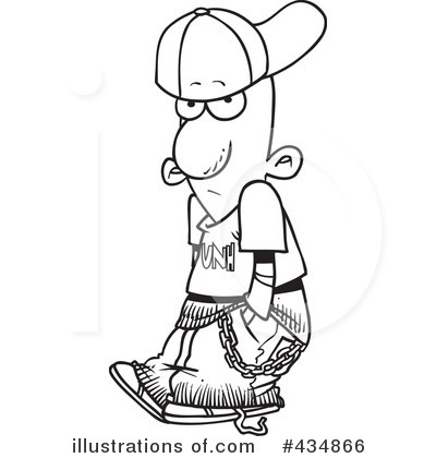 Royalty-Free (RF) Gangster Clipart Illustration by toonaday - Stock Sample #434866