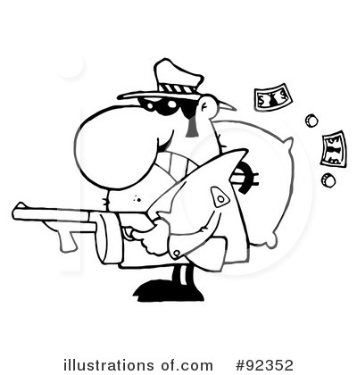 Robber Clipart #92352 by Hit Toon