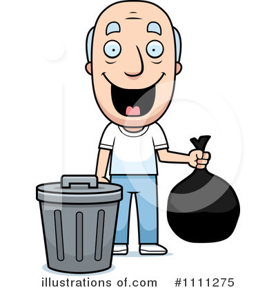 Royalty-Free (RF) Garbage Can Clipart Illustration by Cory Thoman - Stock Sample #1111275