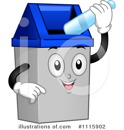 Royalty-Free (RF) Garbage Can Clipart Illustration by BNP Design Studio - Stock Sample #1115902