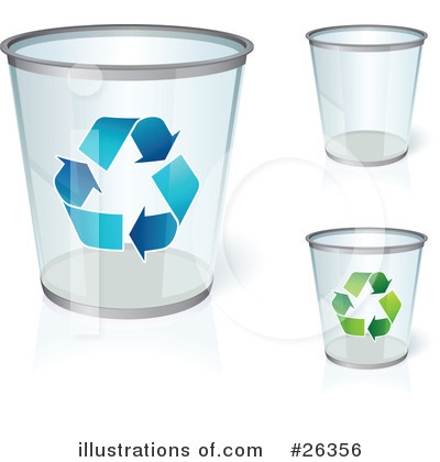 Royalty-Free (RF) Garbage Can Clipart Illustration by beboy - Stock Sample #26356