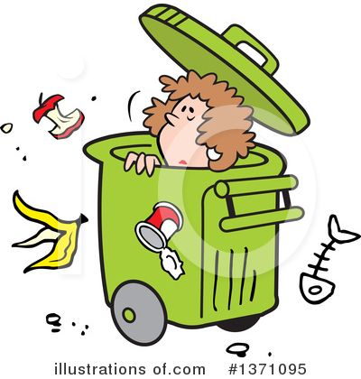 Royalty-Free (RF) Garbage Clipart Illustration by Johnny Sajem - Stock Sample #1371095