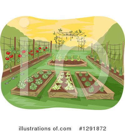 Royalty-Free (RF) Garden Clipart Illustration by BNP Design Studio - Stock Sample #1291872