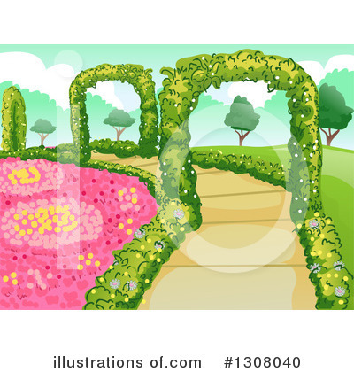 Royalty-Free (RF) Garden Clipart Illustration by BNP Design Studio - Stock Sample #1308040